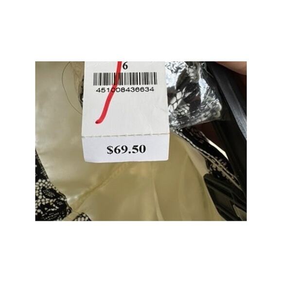 White House Black Market NWT Lace Print Boustier Size 6 - Picture 6 of 8